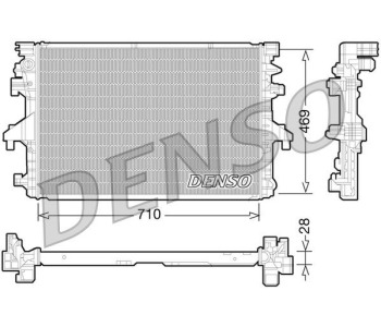 Радиатор, охлаждане на двигателя DENSO DRM33033 за VOLVO 940 II (945) комби от 1994 до 1998