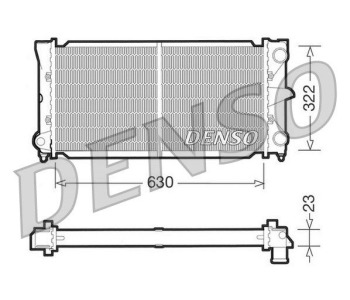 Радиатор, охлаждане на двигателя DENSO DRM33002 за VOLVO 240 (P245) комби от 1974 до 1993