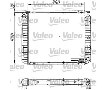 Радиатор, охлаждане на двигателя VALEO 810968 за VOLVO 740 (745) комби от 1984 до 1992