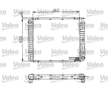 Радиатор, охлаждане на двигателя VALEO 810970 за VOLVO 240 (P242, P244) от 1974 до 1993