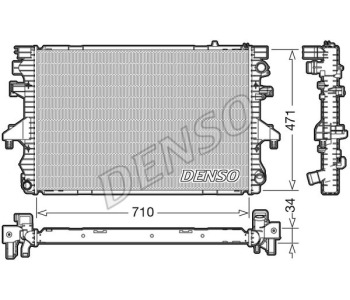 Радиатор, охлаждане на двигателя DENSO DRM33035 за VOLVO 760 (704, 765) комби от 1982 до 1992