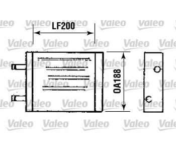 Топлообменник, отопление на вътрешното пространство VALEO 812093 за VOLVO 340-360 (344) седан от 1979 до 1991