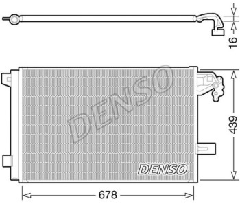 Кондензатор, климатизация DENSO DCN33004 за VOLVO 460 L (464) от 1988 до 1996