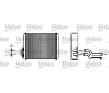 Топлообменник, отопление на вътрешното пространство VALEO 812326 за VOLVO 460 L (464) от 1988 до 1996