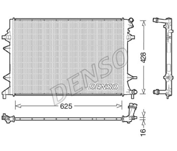 Радиатор, охлаждане на двигателя DENSO DRM33053 за VOLVO 940 I (944) от 1990 до 1995