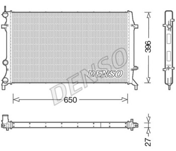 Радиатор, охлаждане на двигателя DENSO DRM33041 за VOLVO S70 (LS) от 1996 до 2000