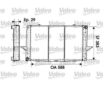 Радиатор, охлаждане на двигателя VALEO 731477 за VOLVO 850 (LW) комби от 1992 до 1997