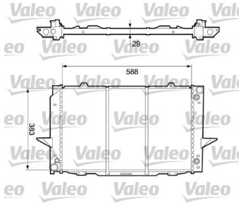 Радиатор, охлаждане на двигателя VALEO 732365 за VOLVO V70 I (LV) комби от 1995 до 2000