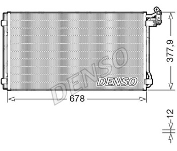 Кондензатор, климатизация DENSO DCN33009 за VOLVO V50 (MW) комби от 2004 до 2012