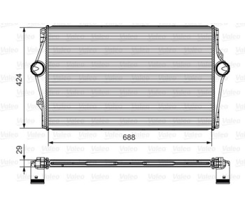 Интеркулер (охладител за въздуха на турбината) VALEO 818281 за VOLVO S60 I от 2000 до 2010