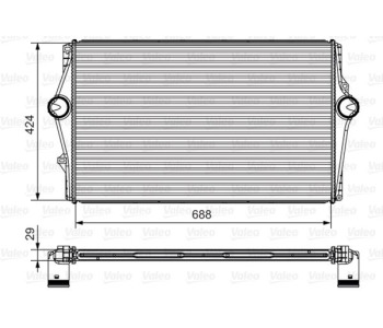Интеркулер (охладител за въздуха на турбината) VALEO 818281 за VOLVO XC70 CROSS COUNTRY от 1997 до 2007