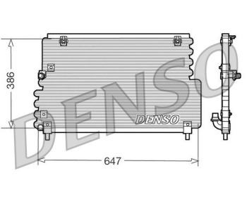 Кондензатор, климатизация DENSO DCN33010 за VOLVO V60 I (155, 157) комби от 2010