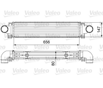 Интеркулер (охладител за въздуха на турбината) VALEO 818646 за VOLVO S80 II (AS) от 2006