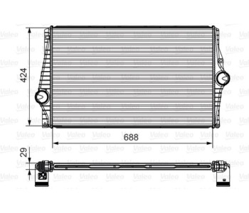 Интеркулер (охладител за въздуха на турбината) VALEO 818280 за VOLVO XC90 I от 2002 до 2014