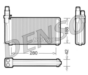 Топлообменник, отопление на вътрешното пространство DENSO DRR13001