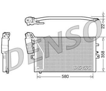 Кондензатор, климатизация DENSO DCN28002