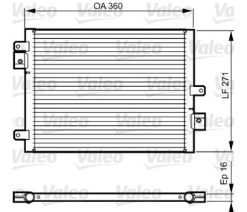 Кондензатор, климатизация VALEO 814167 за PORSCHE 911 (997) от 2004 до 2012