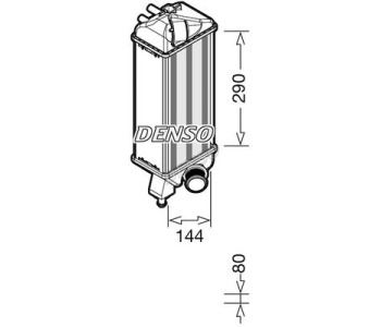 Интеркулер (охладител за въздуха на турбината) DENSO DIT28001 за PORSCHE 911 (991) от 2011