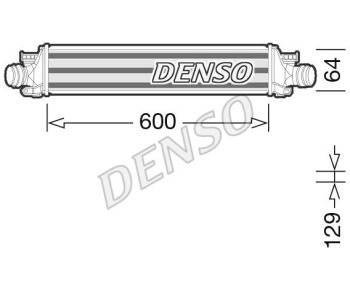 Интеркулер (охладител за въздуха на турбината) DENSO DIT28024 за PORSCHE PANAMERA (971) от 2016
