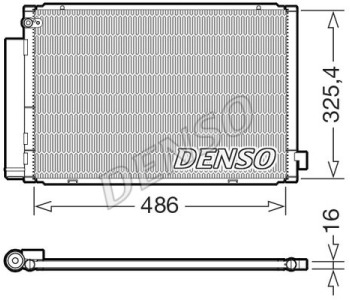 Кондензатор, климатизация DENSO DCN51011 за LEXUS LS (UCF30) от 2000 до 2006