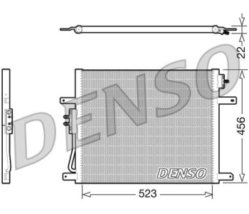 Кондензатор, климатизация DENSO DCN06010