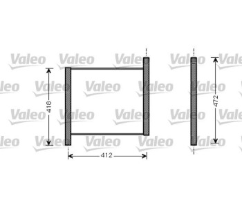 Радиатор, охлаждане на двигателя VALEO 734848 за SMART FORTWO (450) купе от 2004 до 2007