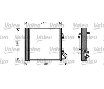 Кондензатор, климатизация VALEO 817801