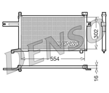 Кондензатор, климатизация DENSO DCN46013 за INFINITI FX от 2002 до 2008