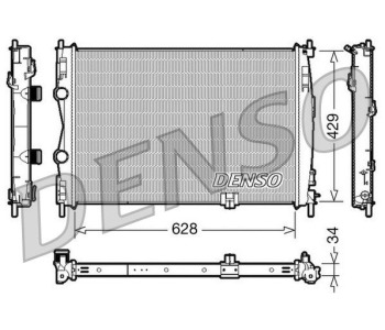 Радиатор, охлаждане на двигателя DENSO DRM46045 за INFINITI Q50 от 2013