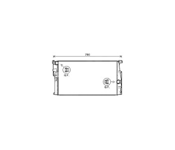 Воден радиатор TOP QUALITY за BMW 2 Ser (F23) кабриолет от 2014