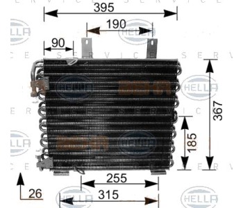 Кондензатор, климатизация HELLA 8FC 351 035-621 за BMW 3 Ser (E30) кабриолет от 1985 до 1993