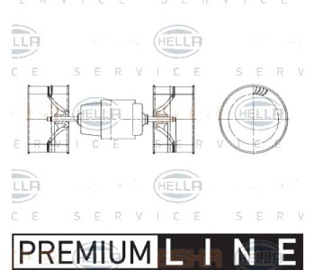 Вентилатор вътрешно пространство HELLA