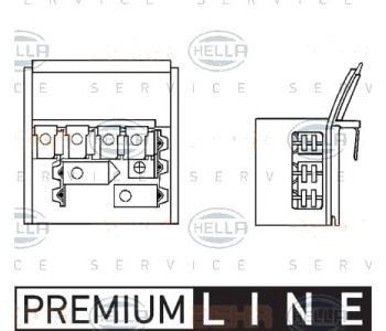 Съпротивление, вентилатор за вътрешно пространство HELLA 9ML 351 332-131