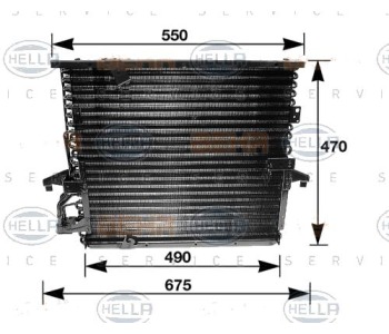 Кондензатор, климатизация HELLA 8FC 351 035-031 за BMW 3 Ser (E36) седан 1990 до 1998