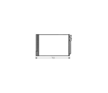 Кондензатор климатизации P.R.C за BMW 7 Ser (F01, F02, F03, F04) от 2008 до 2015