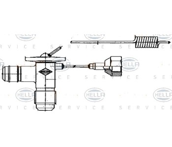 Разширителен клапан, климатизация HELLA 8UW 351 235-001