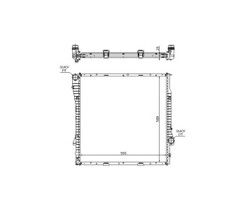 Воден радиатор P.R.C за BMW X5 (E53) от 2000 до 2003