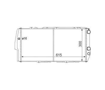 Воден радиатор за AUDI 200 (44, 44Q, C3) от 1983 до 1991