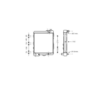 Воден радиатор TOP QUALITY за AUDI 80 купе (89, 8B) от 1988 до 1996