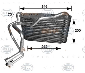 Изпарител, климатична система HELLA 8FV 351 210-191