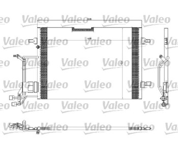 Кондензатор климатизации VALEO за AUDI A4 (8D2, B5) от 1994 до 2001